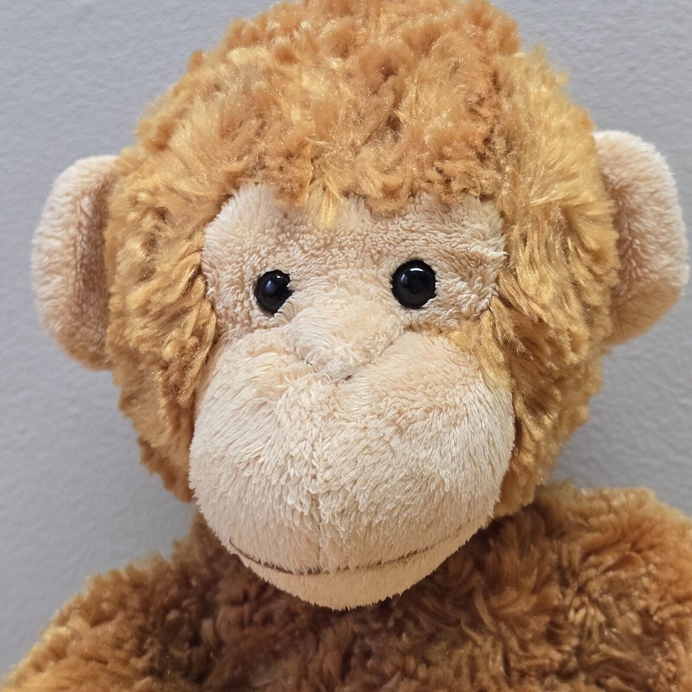 Teddy-Hermann Monkey Plush Brown Shaggy Stuffed Animal Toy German Classic - Picture 2 of 8